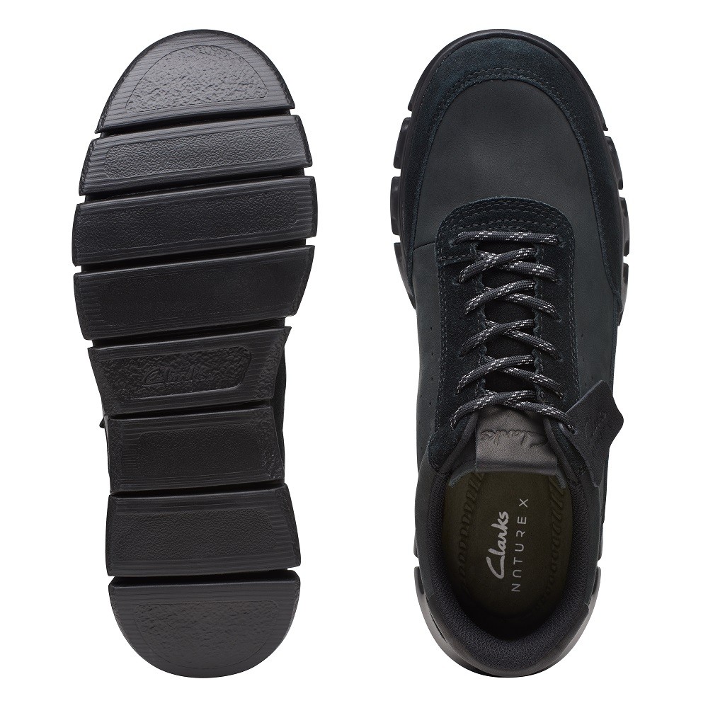 CLARKS</br>Ανδρικά Sneakers Μαύρο Δέρμα NATURE X ONE Clarks CLARKS</br>Ανδρικά Sneakers Μαύρο Δέρμα NATURE X ONE Clarks