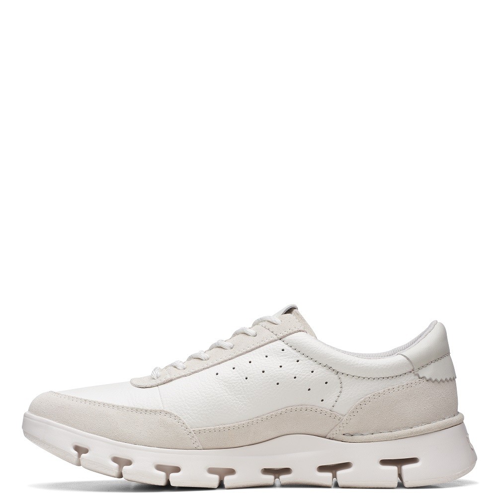 CLARKS</br>Ανδρικά Sneakers Λευκό Δέρμα NATURE X ONE Clarks CLARKS</br>Ανδρικά Sneakers Λευκό Δέρμα NATURE X ONE Clarks