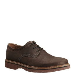 Ανδρικά Δετά Παπούτσια Καφέ Δέρμα Nubuck NEWKIRK PLAIN Clarks
