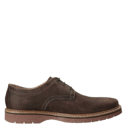 Ανδρικά Δετά Παπούτσια Καφέ Δέρμα Nubuck NEWKIRK PLAIN Clarks