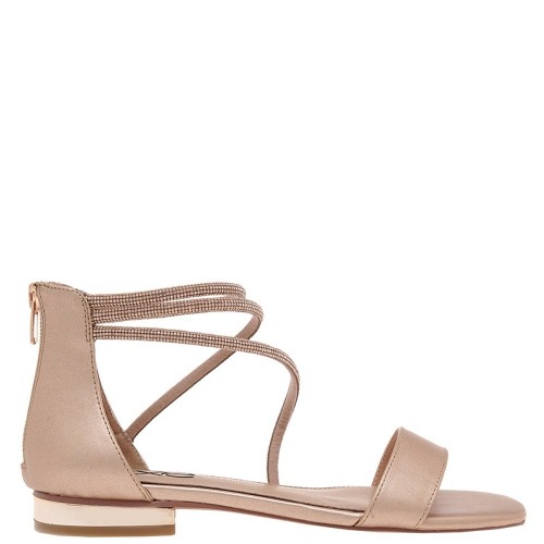 Γυναικεία Πέδιλα Ροζ Χρυσός Στρας AMELIA-546 Exe Γυναικεία Πέδιλα Ροζ Χρυσός Στρας AMELIA-546 Exe