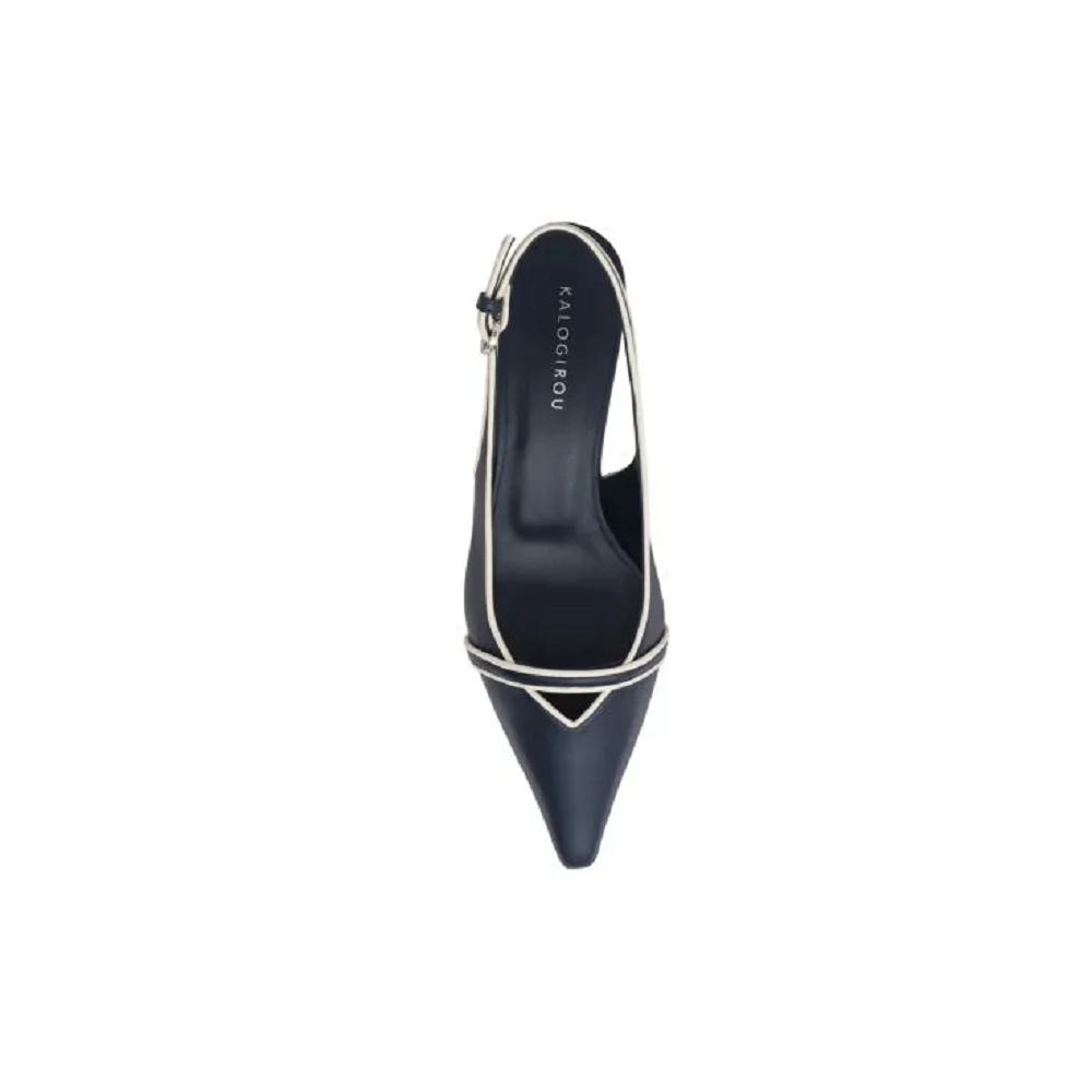 KALOGIROU</br>Kalogirou ΟΚΕΑΝΙΣ Γυναικεία Slingback Μπλε/Off White Δέρμα