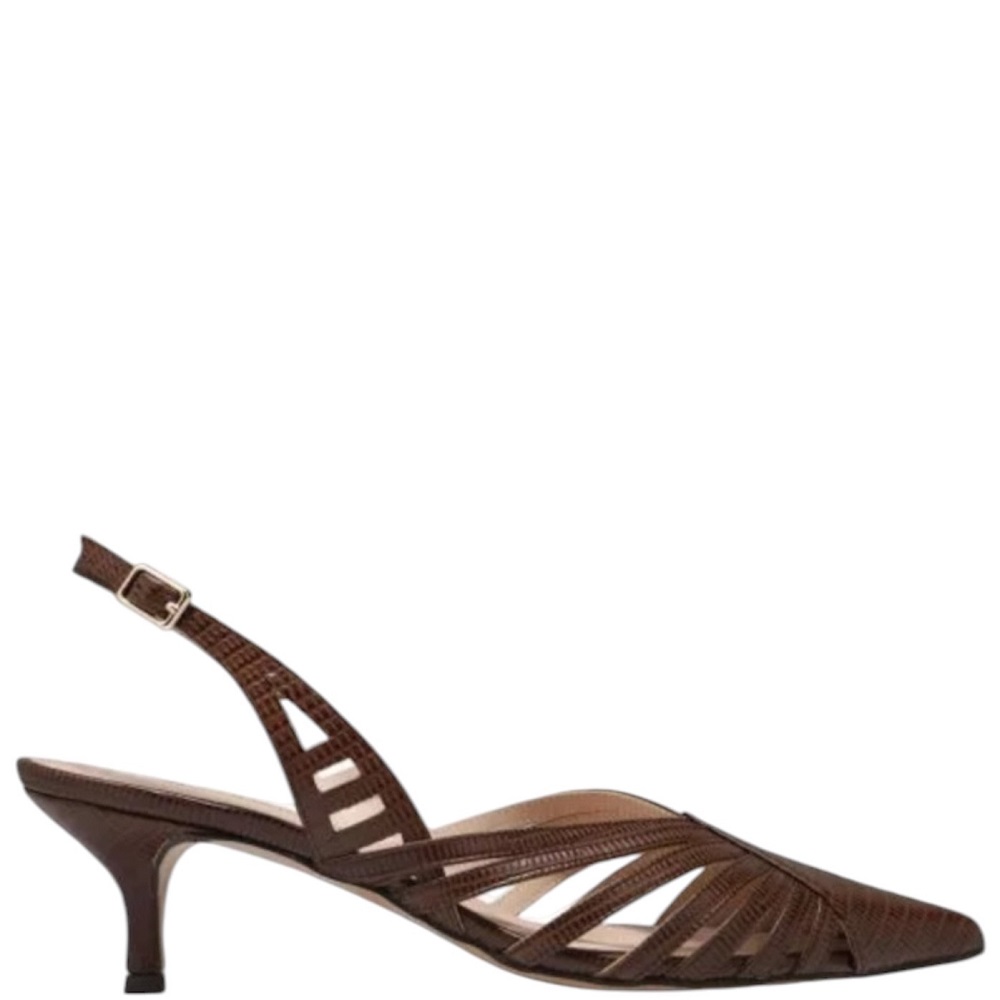 KALOGIROU</br>Kalogirou ΟΛΥΜΠΙΑ Γυναικεία Slingback Καφέ Δέρμα KALOGIROU</br>Kalogirou ΟΛΥΜΠΙΑ Γυναικεία Slingback Καφέ Δέρμα