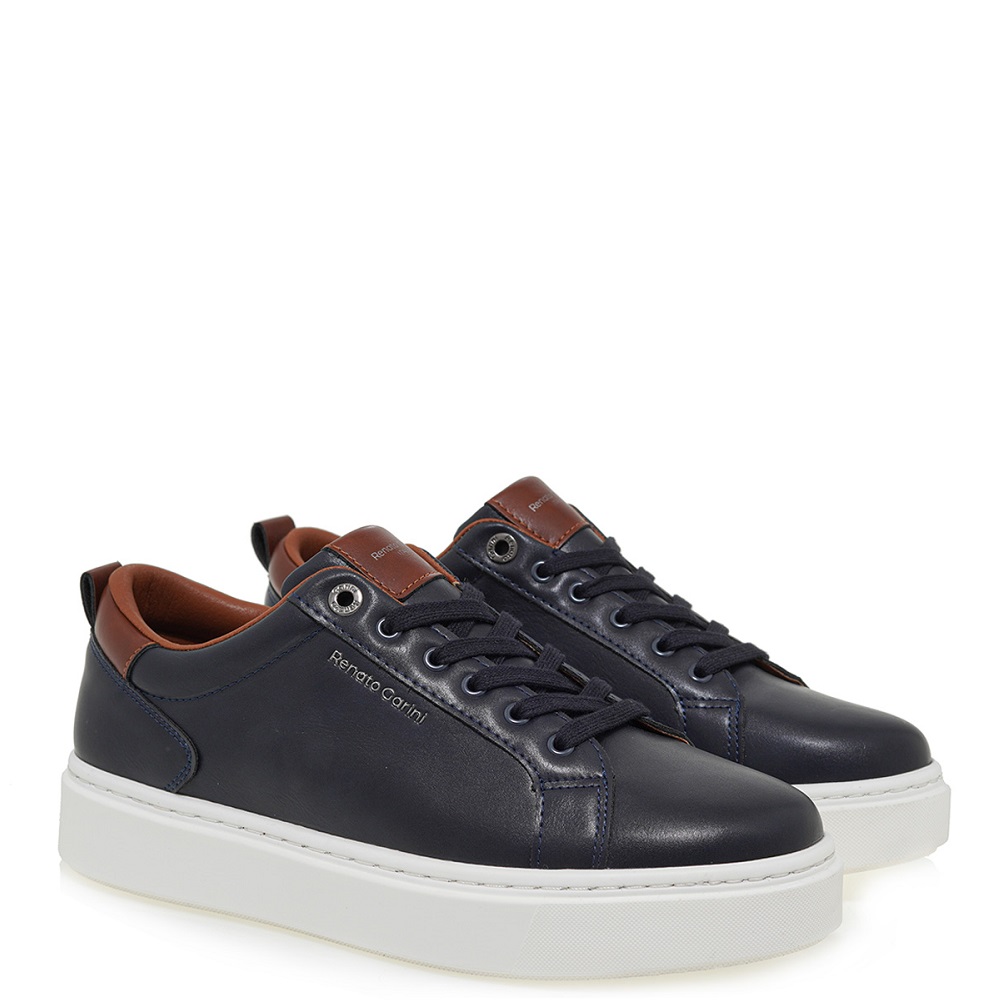 RENATO GARINI</br>Ανδρικά Sneakers Μπλε/Ταμπά ORLANDO-2409WLP Renato Garini RENATO GARINI</br>Ανδρικά Sneakers Μπλε/Ταμπά ORLANDO-2409WLP Renato Garini