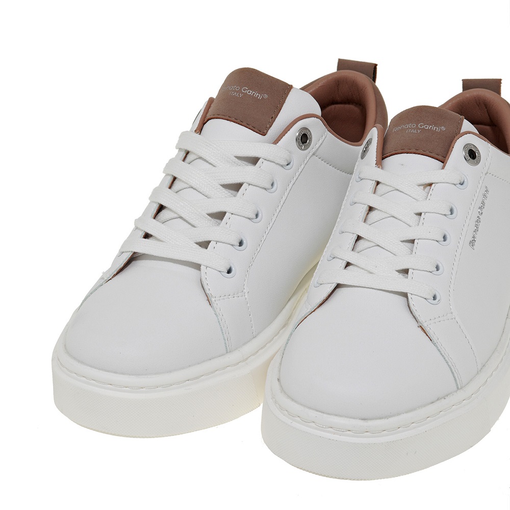 RENATO GARINI</br>Ανδρικά Sneakers Λευκό/Πούρο Nubuck ORLANDO-2409WLP Renato Garini RENATO GARINI</br>Ανδρικά Sneakers Λευκό/Πούρο Nubuck ORLANDO-2409WLP Renato Garini