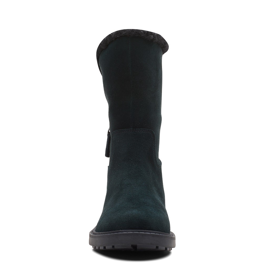 CLARKS</br>Γυναικεία Μποτάκια Μαύρο Suede OPAL ZIP Clarks CLARKS</br>Γυναικεία Μποτάκια Μαύρο Suede OPAL ZIP Clarks