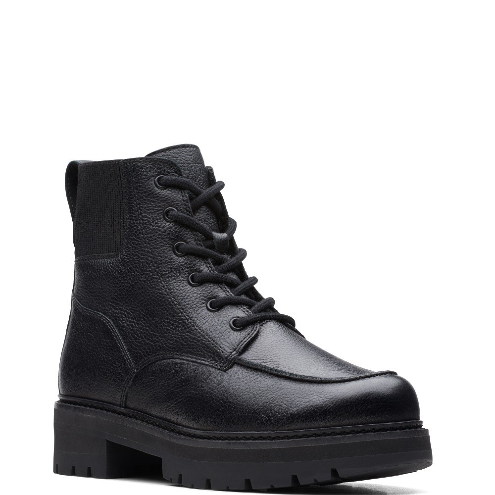 CLARKS</br>Γυναικεία Μποτάκια Μαύρο Δέρμα ORIANNA MID Clarks CLARKS</br>Γυναικεία Μποτάκια Μαύρο Δέρμα ORIANNA MID Clarks