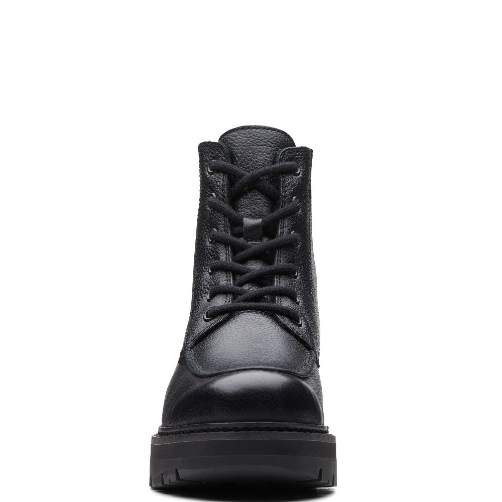 CLARKS</br>Γυναικεία Μποτάκια Μαύρο Δέρμα ORIANNA MID Clarks CLARKS</br>Γυναικεία Μποτάκια Μαύρο Δέρμα ORIANNA MID Clarks