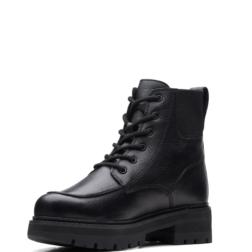 CLARKS</br>Γυναικεία Μποτάκια Μαύρο Δέρμα ORIANNA MID Clarks CLARKS</br>Γυναικεία Μποτάκια Μαύρο Δέρμα ORIANNA MID Clarks
