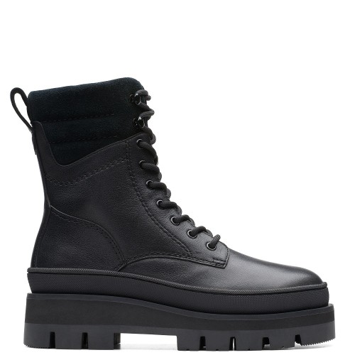 Γυναικεία Μποτάκια Μαύρο Δέρμα ORIANNA2 HIKE Clarks