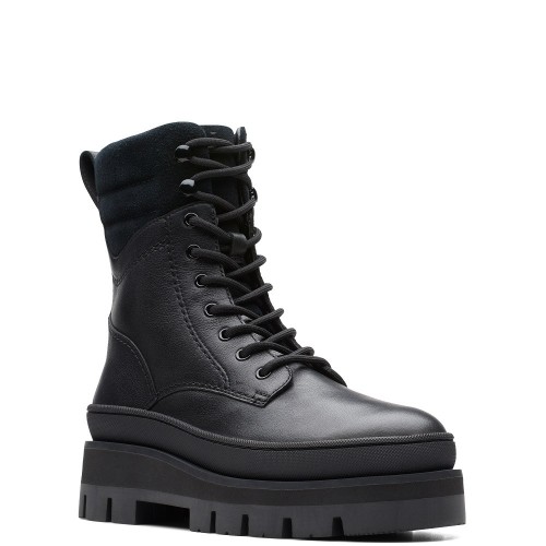 Γυναικεία Μποτάκια Μαύρο Δέρμα ORIANNA2 HIKE Clarks