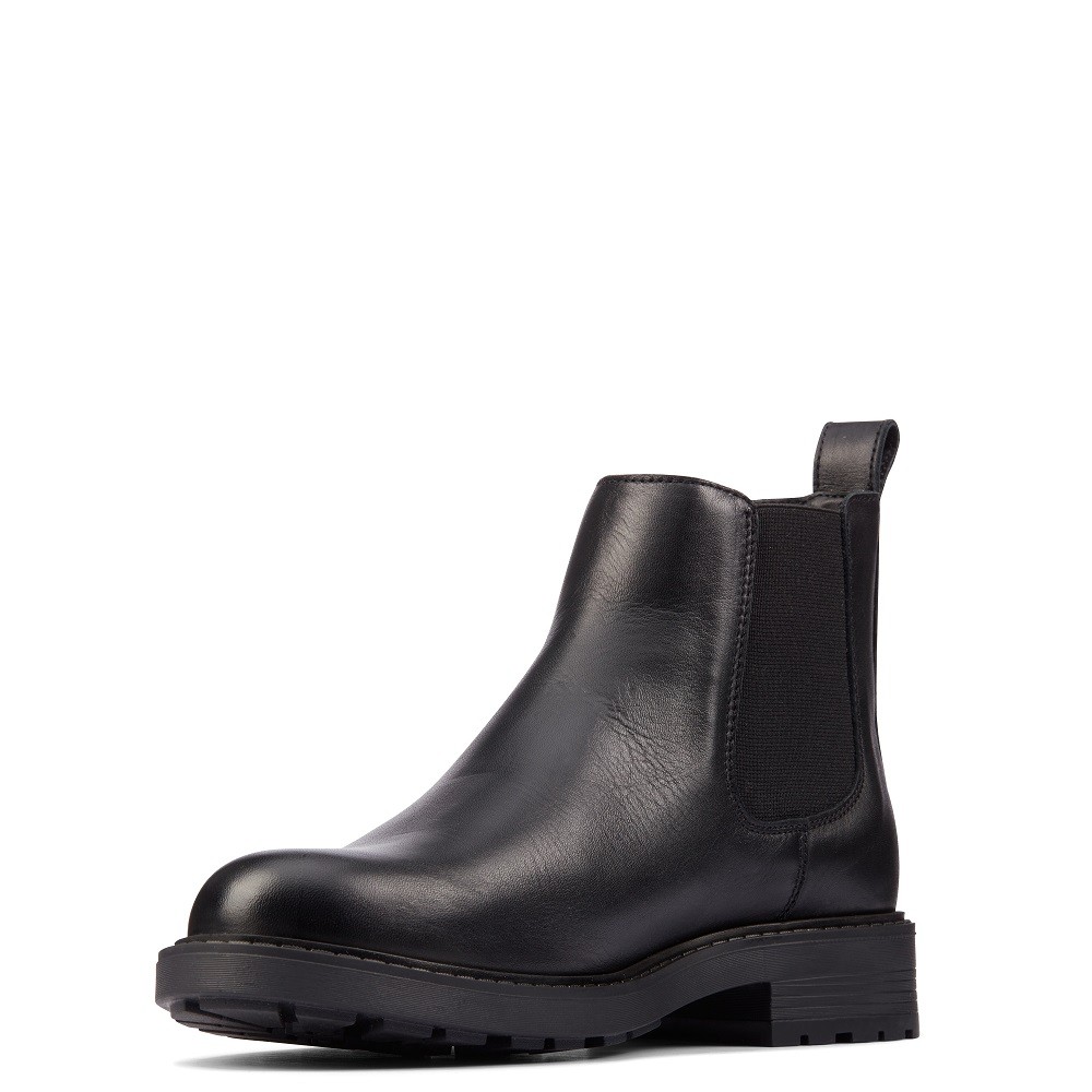 CLARKS</br>Γυναικεία Μποτάκια Μαύρο Δέρμα ORINOCO2 LANE Clarks CLARKS</br>Γυναικεία Μποτάκια Μαύρο Δέρμα ORINOCO2 LANE Clarks