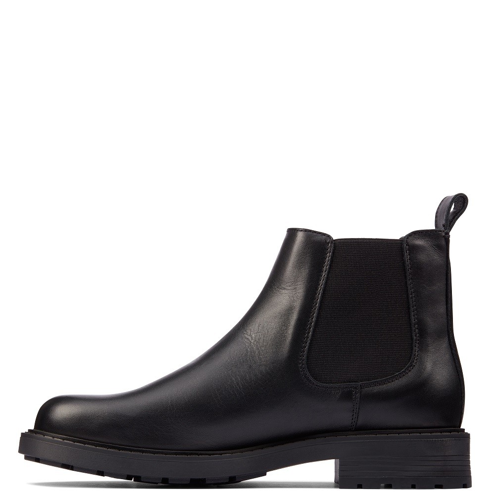 CLARKS</br>Γυναικεία Μποτάκια Μαύρο Δέρμα ORINOCO2 LANE Clarks CLARKS</br>Γυναικεία Μποτάκια Μαύρο Δέρμα ORINOCO2 LANE Clarks