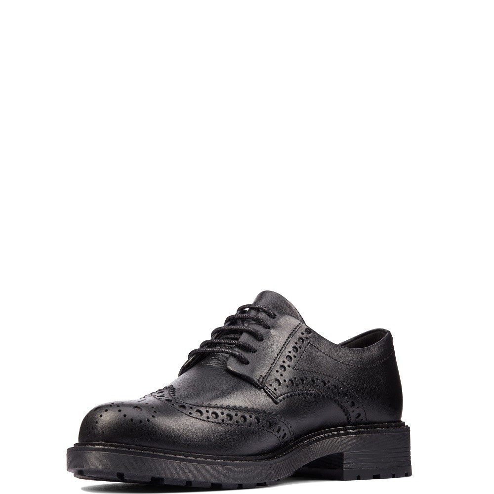 CLARKS</br>Γυναικεία Oxford Μαύρο Δέρμα ORINOCO2 LIMIT Clarks CLARKS</br>Γυναικεία Oxford Μαύρο Δέρμα ORINOCO2 LIMIT Clarks