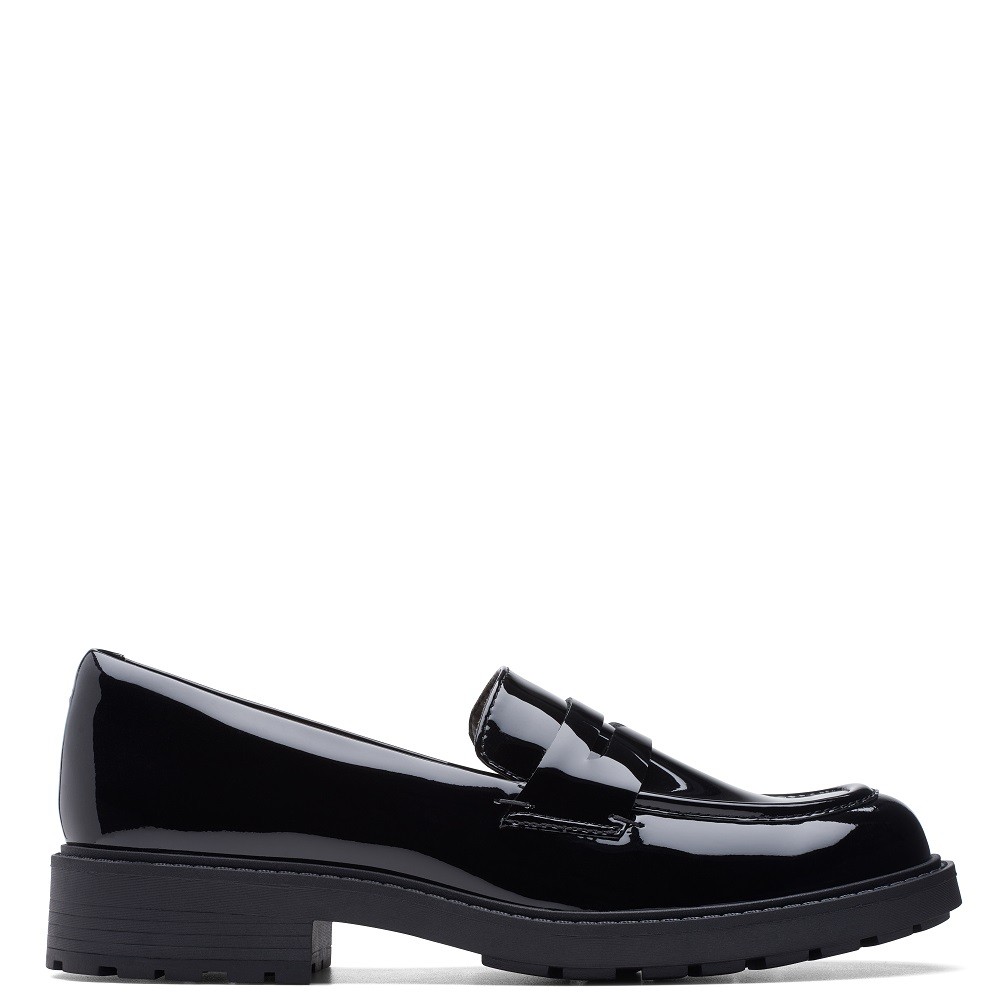 CLARKS</br>Γυναικεία Loafers Μαύρο Λουστρίνι ORINOCO2 PENNY Clarks CLARKS</br>Γυναικεία Loafers Μαύρο Λουστρίνι ORINOCO2 PENNY Clarks