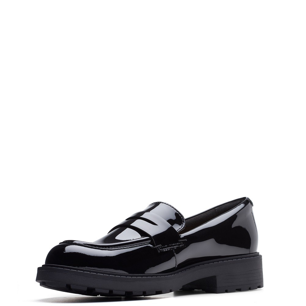CLARKS</br>Γυναικεία Loafers Μαύρο Λουστρίνι ORINOCO2 PENNY Clarks CLARKS</br>Γυναικεία Loafers Μαύρο Λουστρίνι ORINOCO2 PENNY Clarks