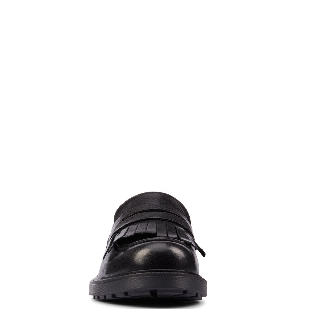 CLARKS</br>Γυναικεία Μοκασίνια Μαύρο Δέρμα ORINOCO2 LOAFER Clarks