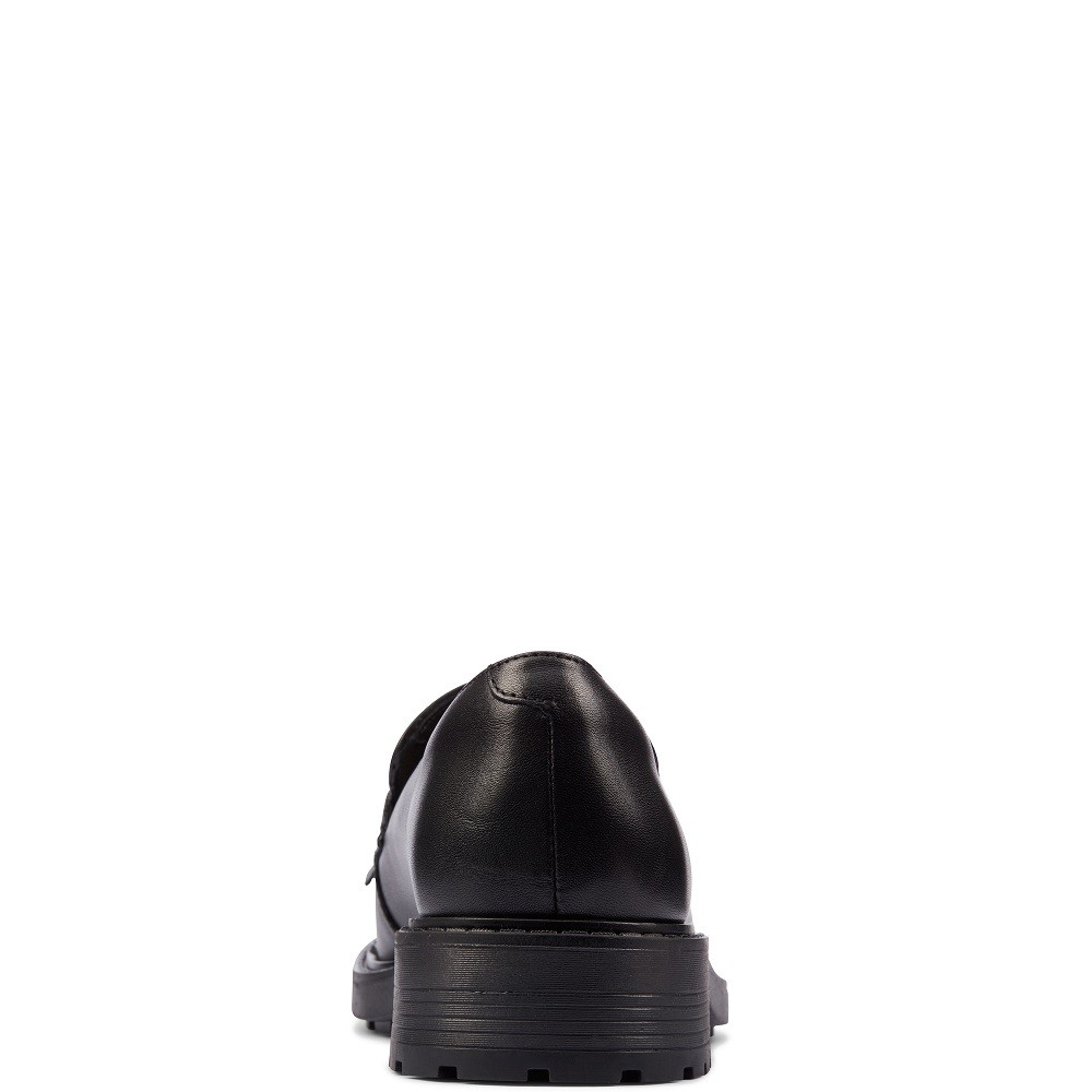 CLARKS</br>Γυναικεία Μοκασίνια Μαύρο Δέρμα ORINOCO2 LOAFER Clarks