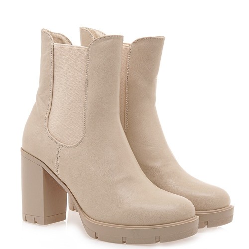 Γυναικεία Μποτάκια Μπεζ 786-22WEX112 Exe Γυναικεία Μποτάκια Μπεζ 786-22WEX112 Exe