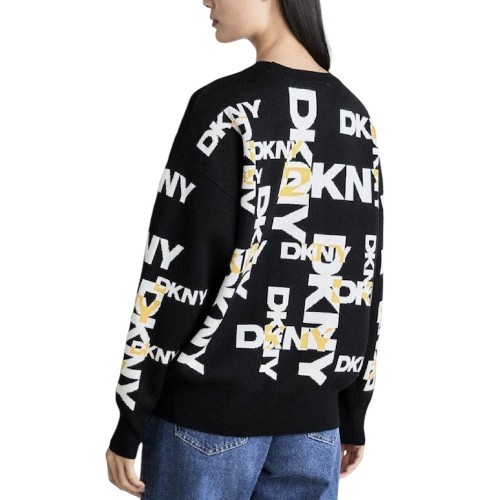 Γυναικείο Πουλόβερ Μαύρο P4MSAQ13-IUJ DKNY Γυναικείο Πουλόβερ Μαύρο P4MSAQ13-IUJ DKNY