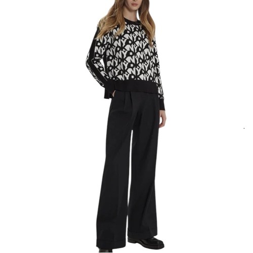 Γυναικείο Πουλόβερ Μαύρο/Εκρού P4MSBQ07-BLI DKNY Γυναικείο Πουλόβερ Μαύρο/Εκρού P4MSBQ07-BLI DKNY