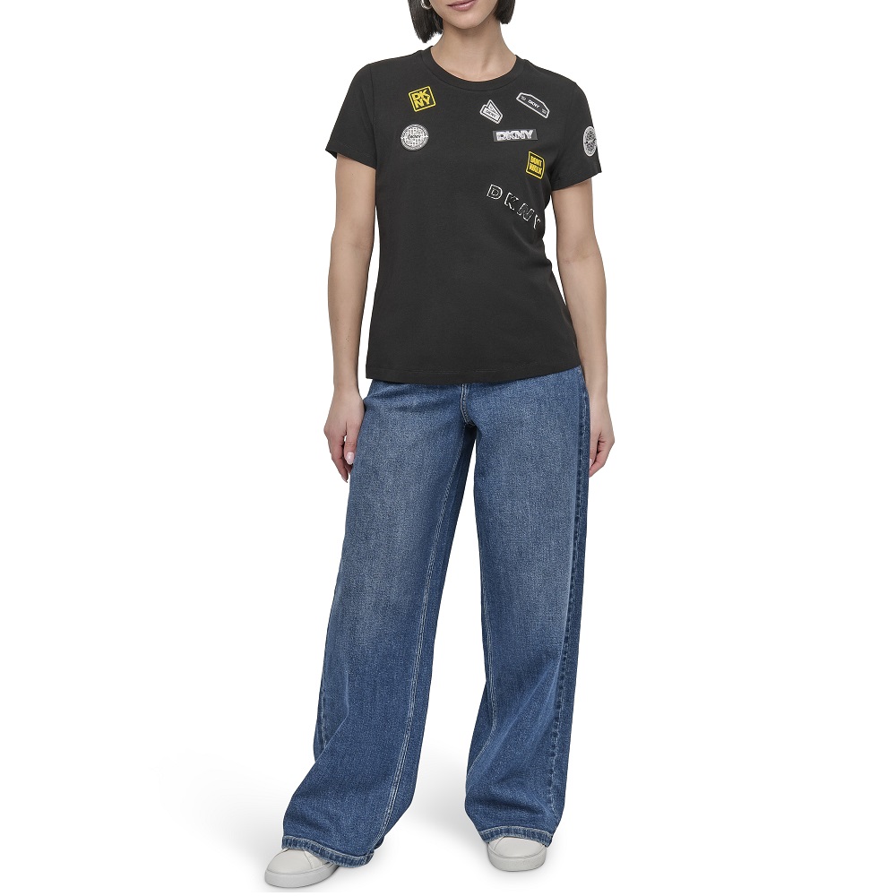 DKNY</br>DKNY P52H0WNA-BLK Γυναικείο T-shirt Μαύρο  DKNY</br>DKNY P52H0WNA-BLK Γυναικείο T-shirt Μαύρο