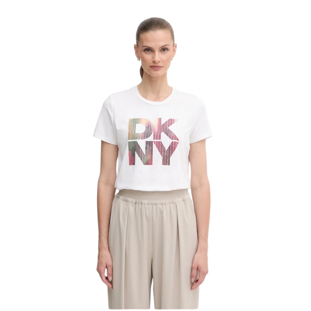 DKNY</br>DKNY P52H4WNA-WHT Γυναικείο T-shirt Λευκό DKNY</br>DKNY P52H4WNA-WHT Γυναικείο T-shirt Λευκό