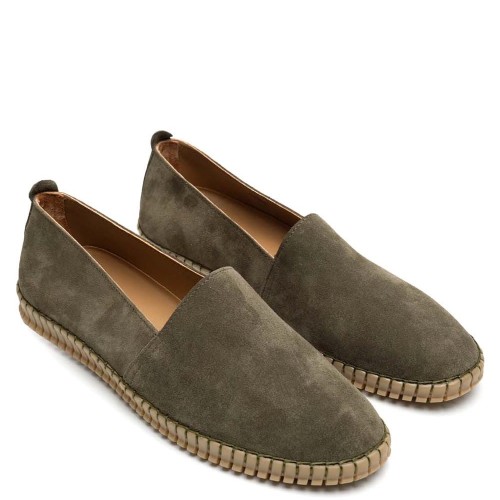 Ανδρικές Εσπαντρίγιες Χακί Suede PABLO-00XA Kalogirou Ανδρικές Εσπαντρίγιες Χακί Suede PABLO-00XA Kalogirou