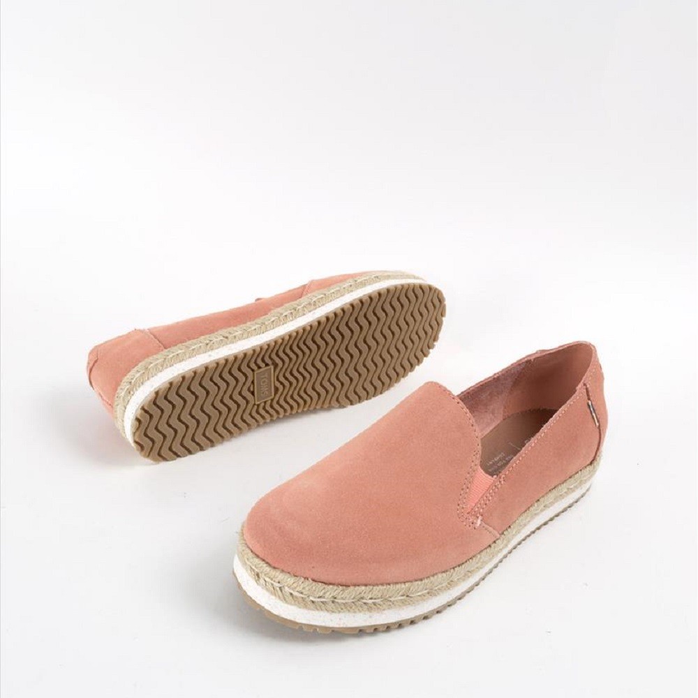 TOMS</br>Γυναικείες Εσπαντρίγιες Ροζ Suede PALMA 10013375 Toms