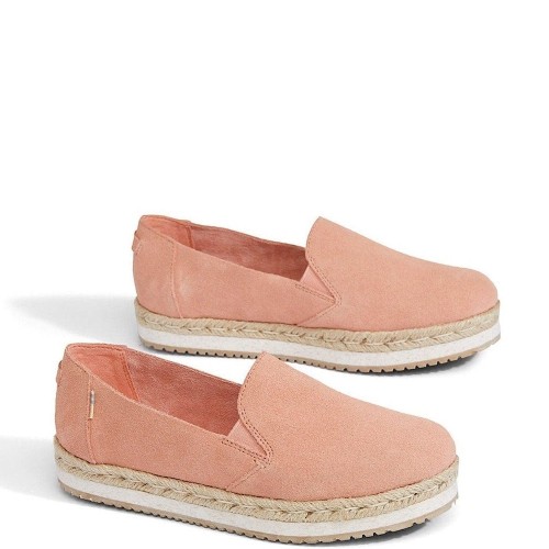 Γυναικείες Εσπαντρίγιες Ροζ Suede PALMA 10013375 Toms