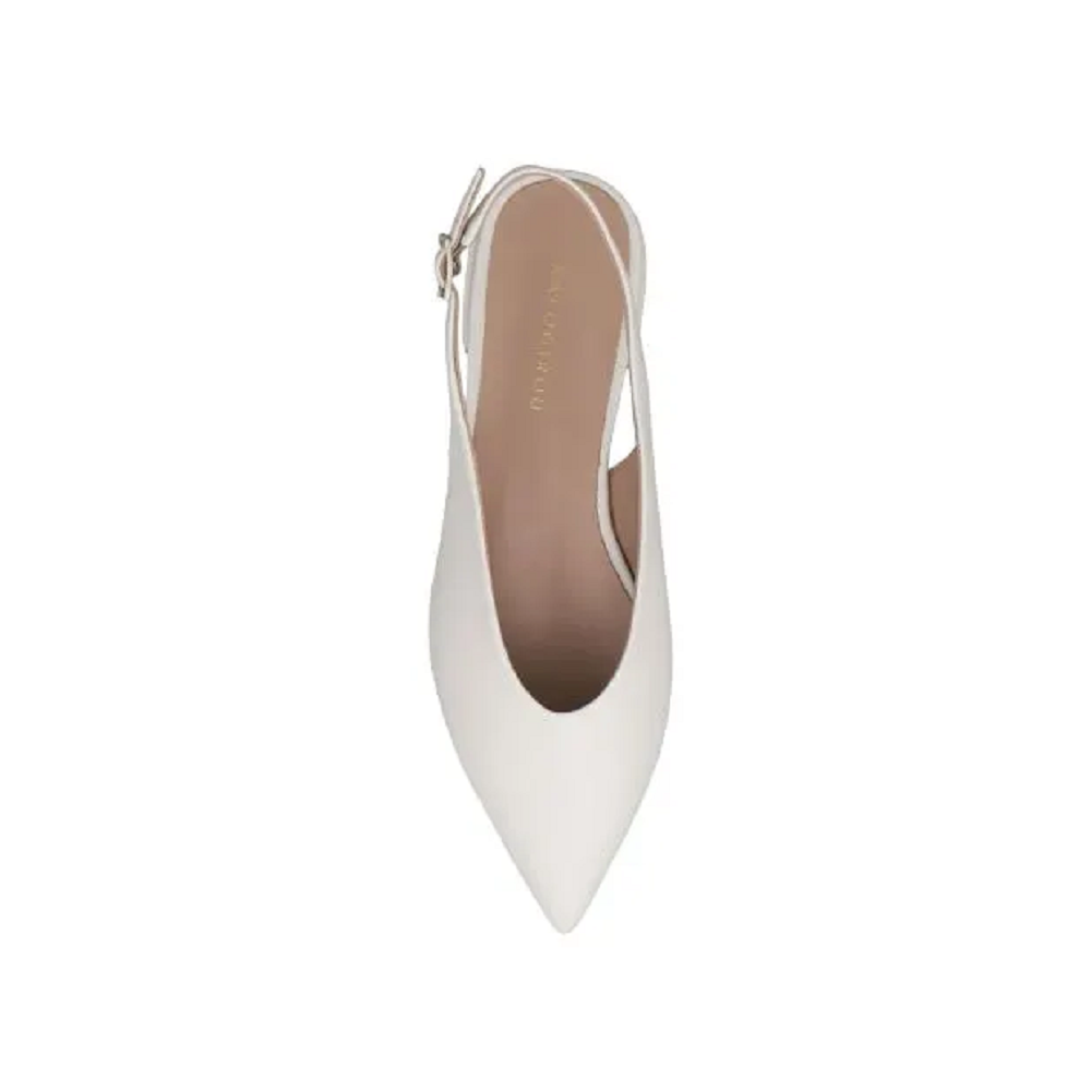 KALOGIROU</br>Γυναικεία Slingback Off White Δέρμα PAULINE35 Kalogirou