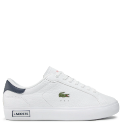 Ανδρικά Sneakers Λευκό/Μπλε/Κόκκινο Δέρμα POWERCOURT 0721 2 SMA 741SMA0028407 Lacoste