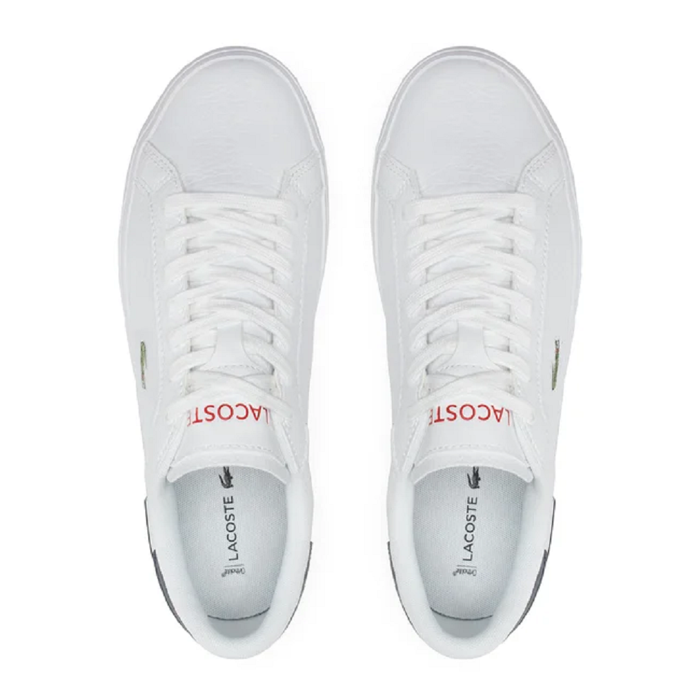LACOSTE</br>Ανδρικά Sneakers Λευκό/Μπλε/Κόκκινο Δέρμα POWERCOURT 0721 2 SMA 741SMA0028407 Lacoste LACOSTE</br>Ανδρικά Sneakers Λευκό/Μπλε/Κόκκινο Δέρμα POWERCOURT 0721 2 SMA 741SMA0028407 Lacoste