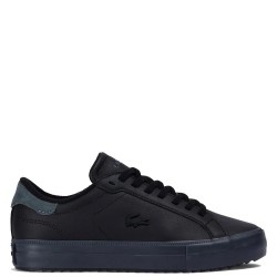 LACOSTE</br>Ανδρικά Sneakers Μαύρο/Γκρι Δέρμα POWERCOURT WNTR 222 1 SMA 744SMA0027237 Lacoste