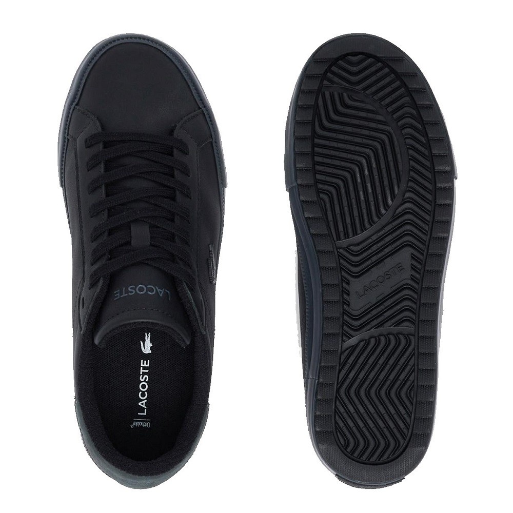 LACOSTE</br>Ανδρικά Sneakers Μαύρο/Γκρι Δέρμα POWERCOURT WNTR 222 1 SMA 744SMA0027237 Lacoste LACOSTE</br>Ανδρικά Sneakers Μαύρο/Γκρι Δέρμα POWERCOURT WNTR 222 1 SMA 744SMA0027237 Lacoste