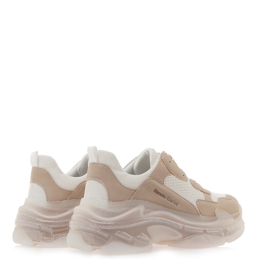 RENATO GARINI</br>Γυναικεία Sneakers Nude Μπεζ 21EX142 Renato Garini RENATO GARINI</br>Γυναικεία Sneakers Nude Μπεζ 21EX142 Renato Garini
