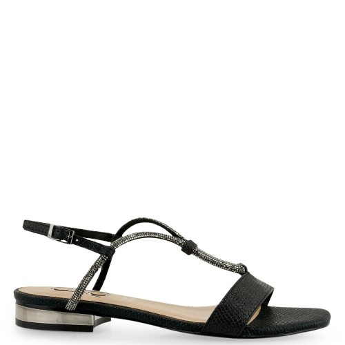 Γυναικεία Πέδιλα Μαύρο Φίδι Ατσάλι AMELIA-495 Exe Γυναικεία Πέδιλα Μαύρο Φίδι Ατσάλι AMELIA-495 Exe