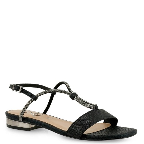 Γυναικεία Πέδιλα Μαύρο Φίδι Ατσάλι AMELIA-495 Exe Γυναικεία Πέδιλα Μαύρο Φίδι Ατσάλι AMELIA-495 Exe