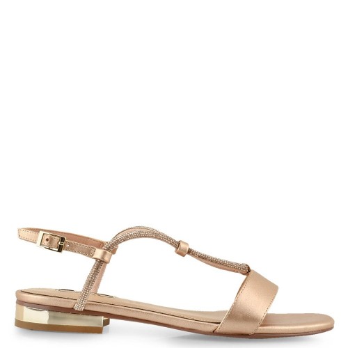 Γυναικεία Πέδιλα Ροζ Χρυσό Στρας AMELIA-495 Exe Γυναικεία Πέδιλα Ροζ Χρυσό Στρας AMELIA-495 Exe