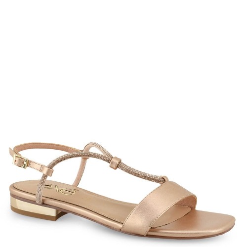 Γυναικεία Πέδιλα Ροζ Χρυσό Στρας AMELIA-495 Exe Γυναικεία Πέδιλα Ροζ Χρυσό Στρας AMELIA-495 Exe