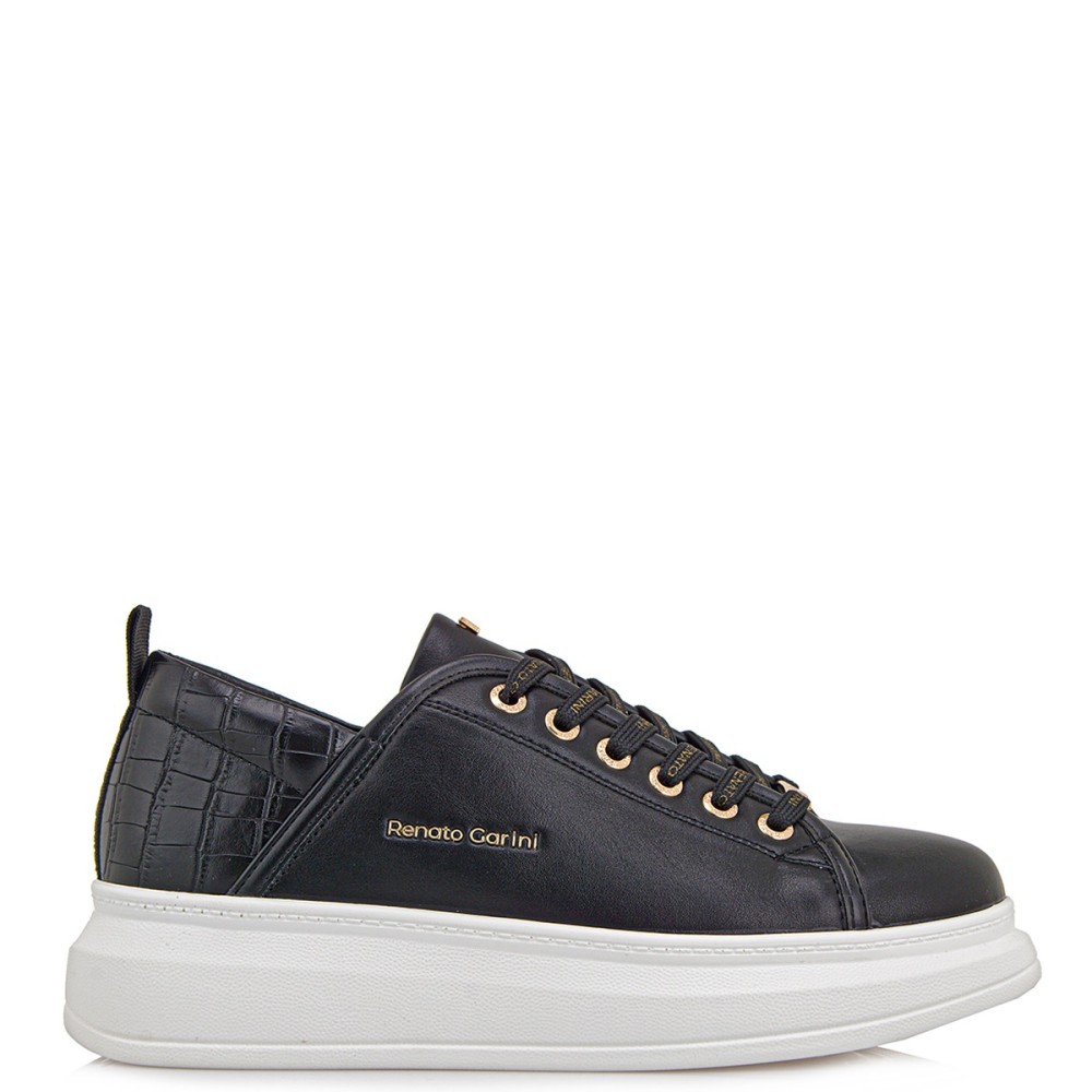 RENATO GARINI</br>Γυναικεία Sneakers Μαύρο/Μαύρο Κροκό 66-22WEX106 Renato Garini RENATO GARINI</br>Γυναικεία Sneakers Μαύρο/Μαύρο Κροκό 66-22WEX106 Renato Garini