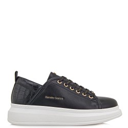 Γυναικεία Sneakers Μαύρο/Μαύρο Κροκό 66-22WEX106