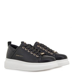 Γυναικεία Sneakers Μαύρο/Μαύρο Κροκό 66-22WEX106