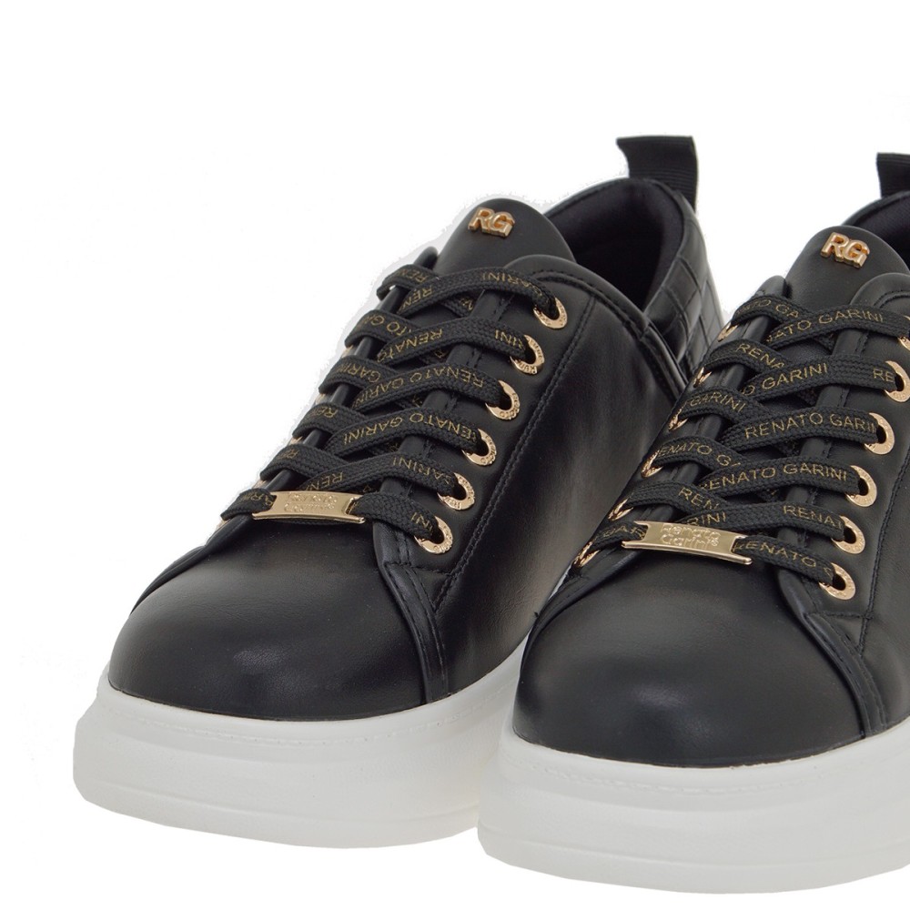 RENATO GARINI</br>Γυναικεία Sneakers Μαύρο/Μαύρο Κροκό 66-22WEX106 Renato Garini RENATO GARINI</br>Γυναικεία Sneakers Μαύρο/Μαύρο Κροκό 66-22WEX106 Renato Garini