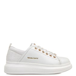 Γυναικεία Sneakers Λευκό/Λευκό Κροκό 66-22WEX106