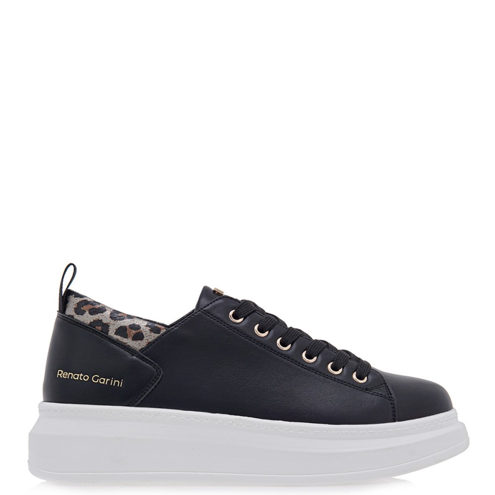 RENATO GARINI</br>Γυναικεία Sneakers Μαύρο Μεταλλικό Λεοπάρ 66-22WEX105A Renato Garini RENATO GARINI</br>Γυναικεία Sneakers Μαύρο Μεταλλικό Λεοπάρ 66-22WEX105A Renato Garini