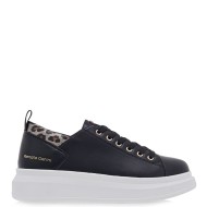 Γυναικεία Sneakers Μαύρο Μεταλλικό Λεοπάρ  66-22WEX105A Renato Garini