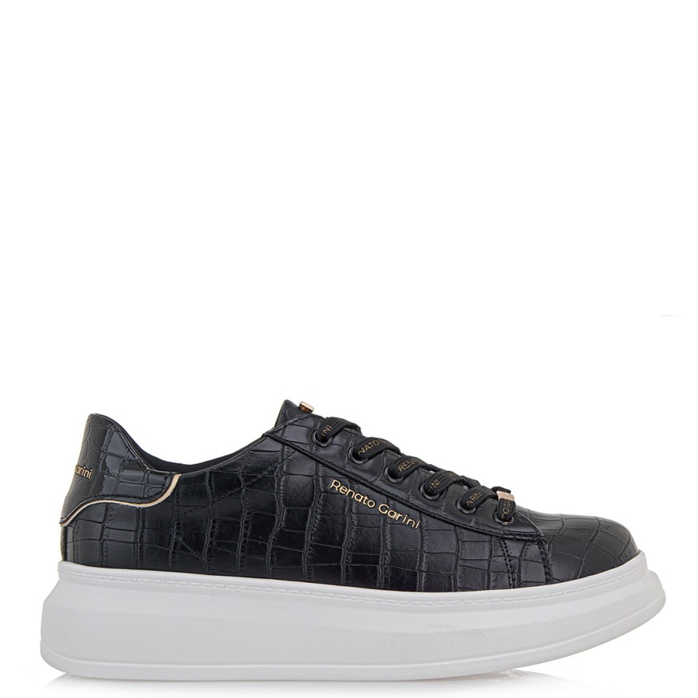 RENATO GARINI</br>Γυναικεία Sneakers Μαύρο Κροκό/Βερνί 66-22WEX166 Renato Garini RENATO GARINI</br>Γυναικεία Sneakers Μαύρο Κροκό/Βερνί 66-22WEX166 Renato Garini
