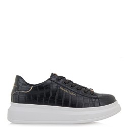 Γυναικεία Sneakers Μαύρο Κροκό/Βερνί 66-22WEX166