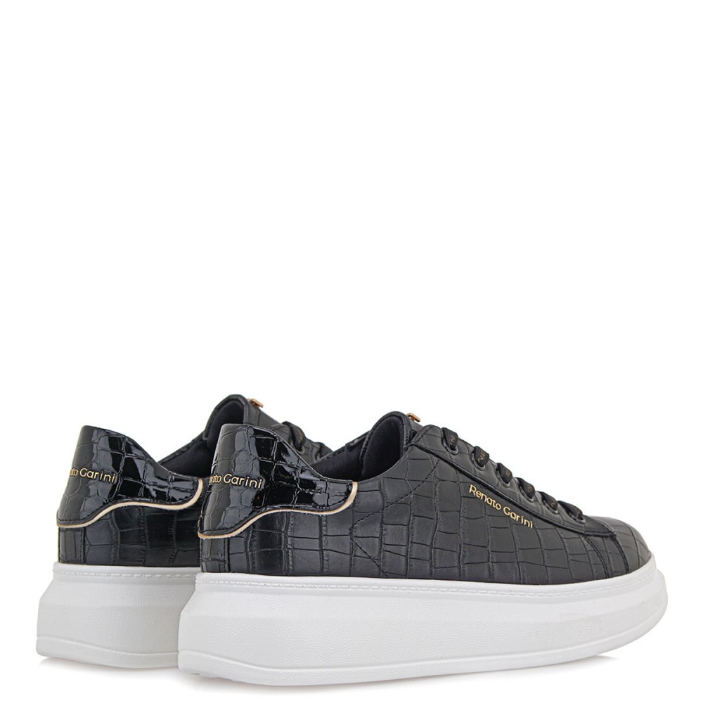 RENATO GARINI</br>Γυναικεία Sneakers Μαύρο Κροκό/Βερνί 66-22WEX166 Renato Garini RENATO GARINI</br>Γυναικεία Sneakers Μαύρο Κροκό/Βερνί 66-22WEX166 Renato Garini